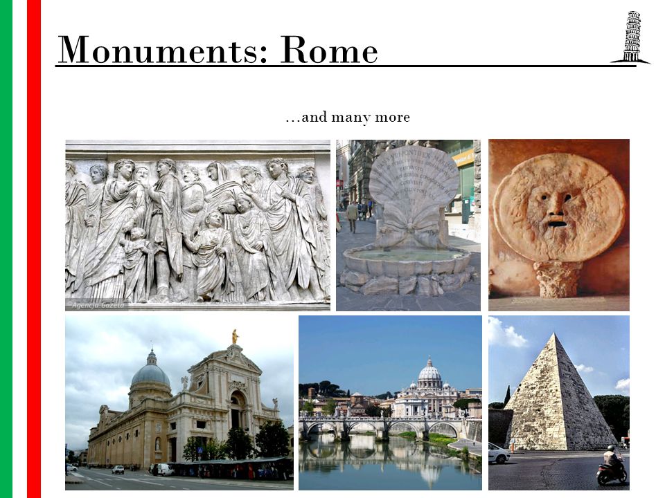 …and many more Monuments: Rome