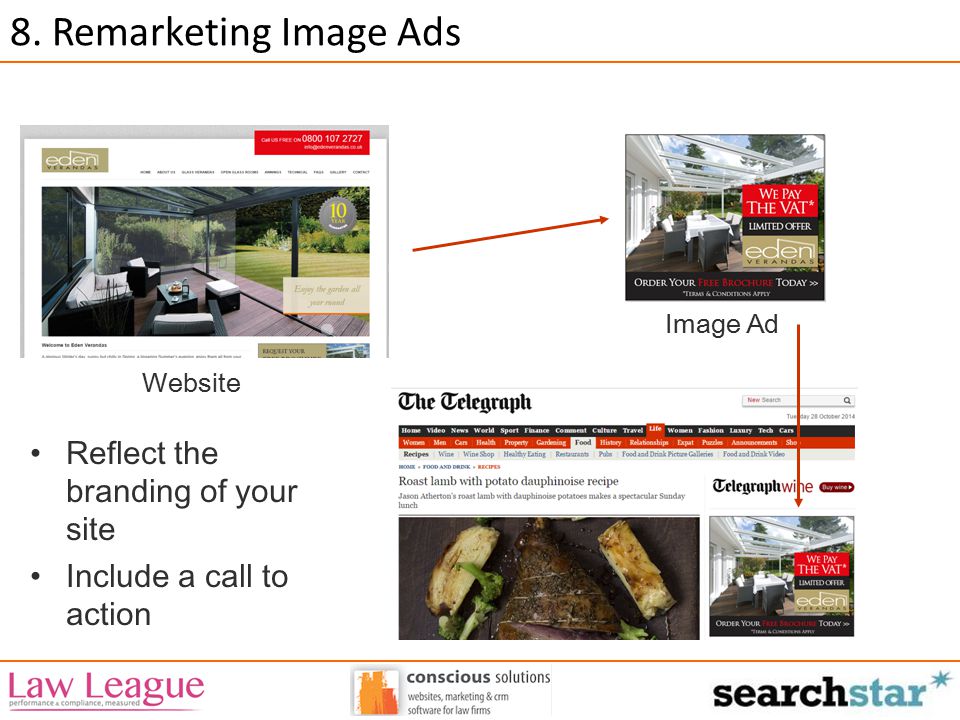 Reflect the branding of your site Include a call to action Website Image Ad 8.