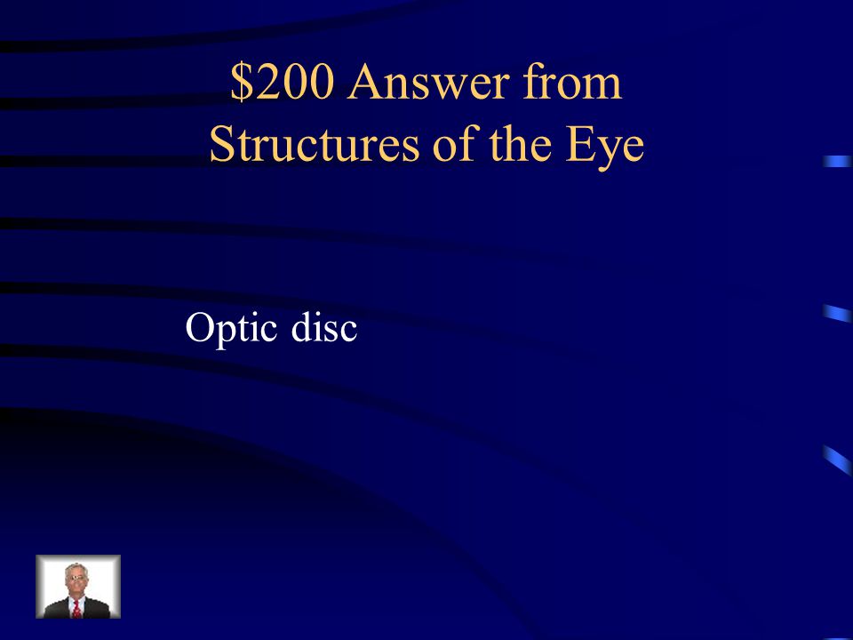 $200 Question from Structures of the Eye Referred to as the blind spot in the eye