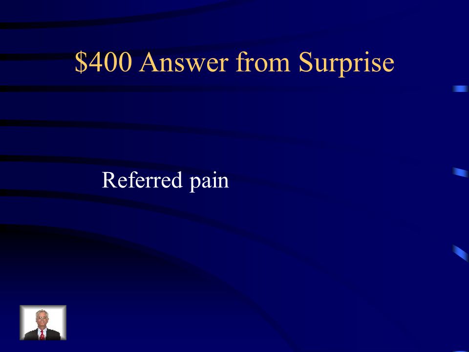 $400 Question from Surprise Pain that is perceived as being superficial but actually is caused by an underlying organ