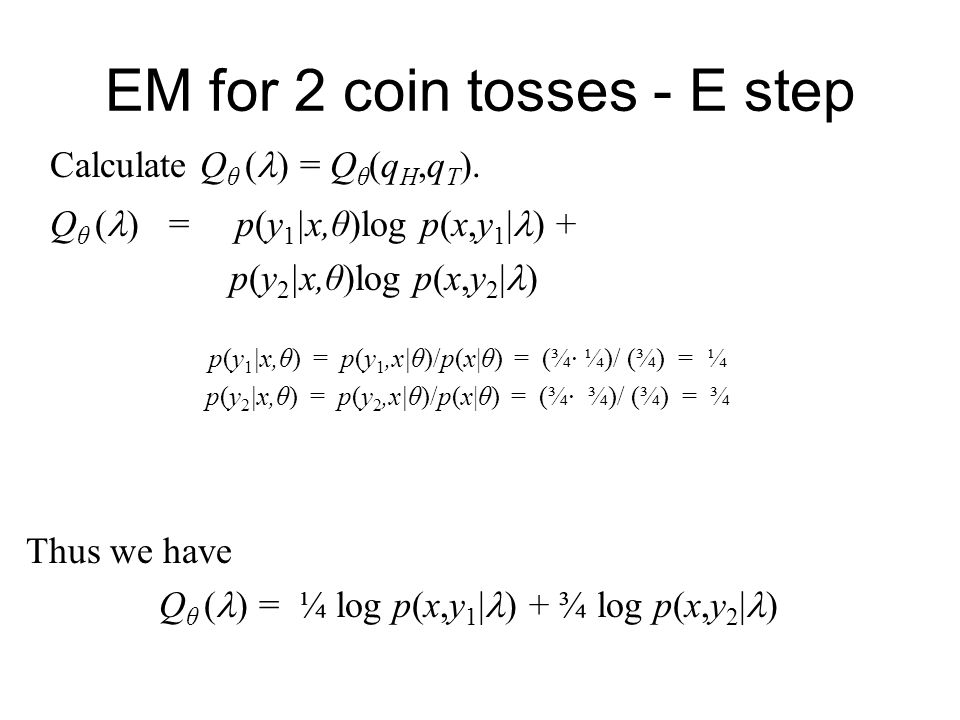 Em Algorithm And Applications Relative Entropy Let P Q Be Two Probability Distributions On The Same Sample Space The Relative Entropy Between P And Ppt Download