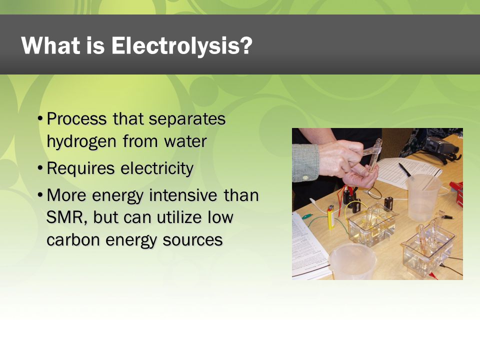 What is Electrolysis.