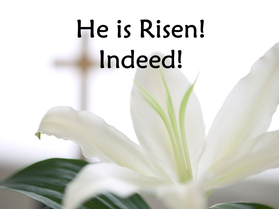 He is Risen! Indeed!
