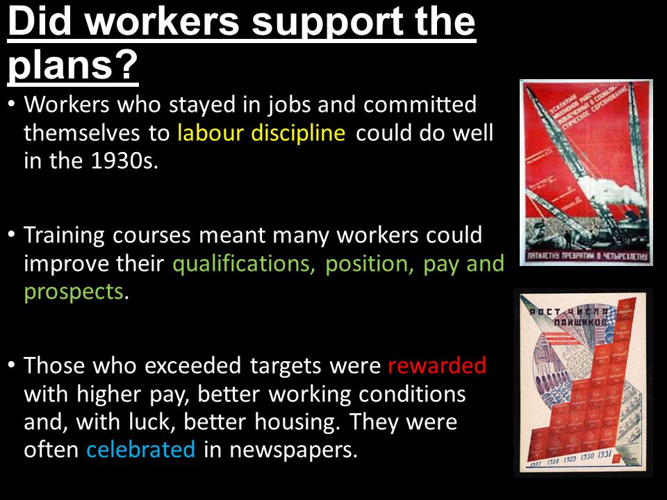 Did workers support the plans.