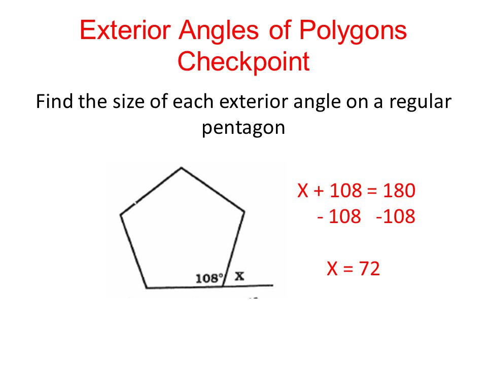Exterior Angles Of Polygons Exterior Angles Are Formed By