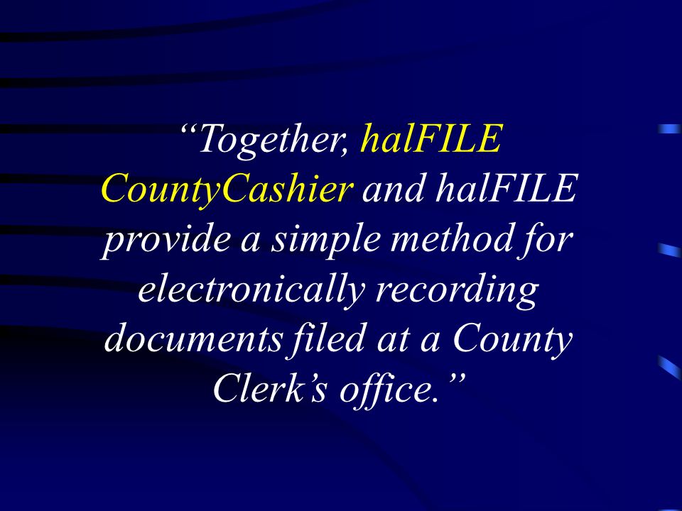 halFILE is the most advanced and efficient method for handling the increased quantities of paper records and computer generated documents associated with your business.