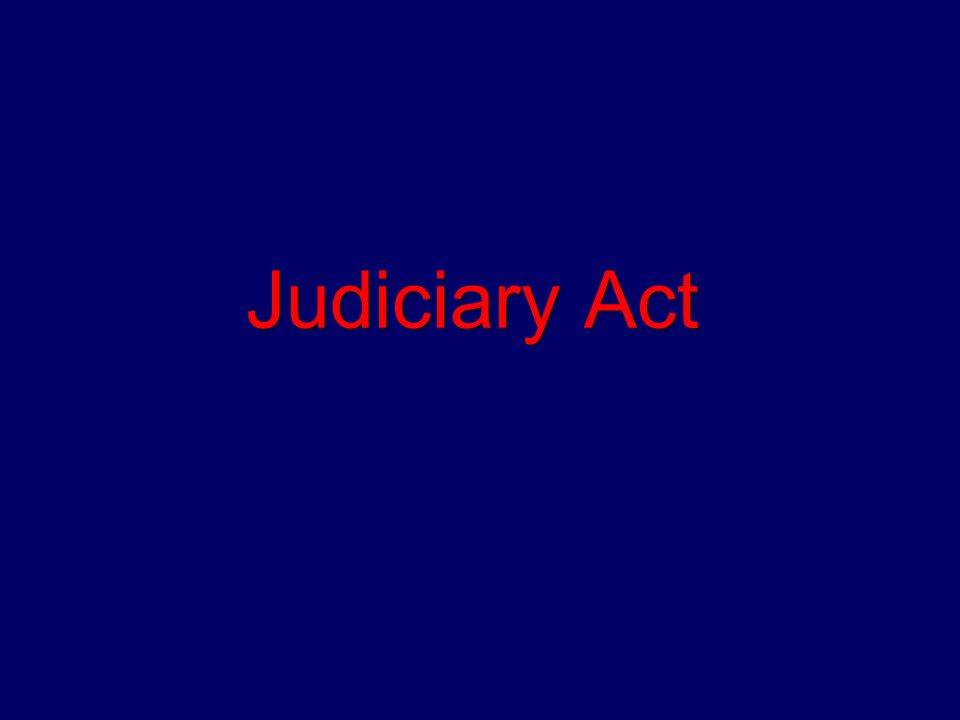 Judiciary Act