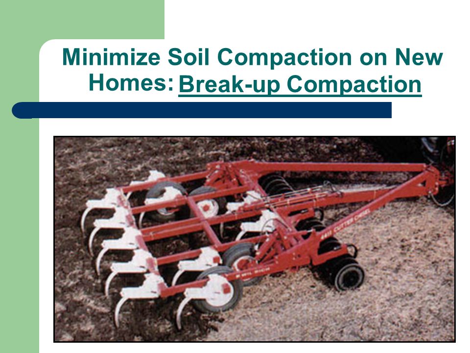 Minimize Soil Compaction on New Homes: Tree Protection Area Avoid Compaction
