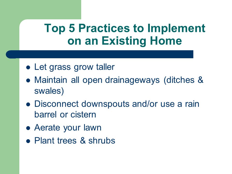 Decrease Impervious Areas: Building Up vs.