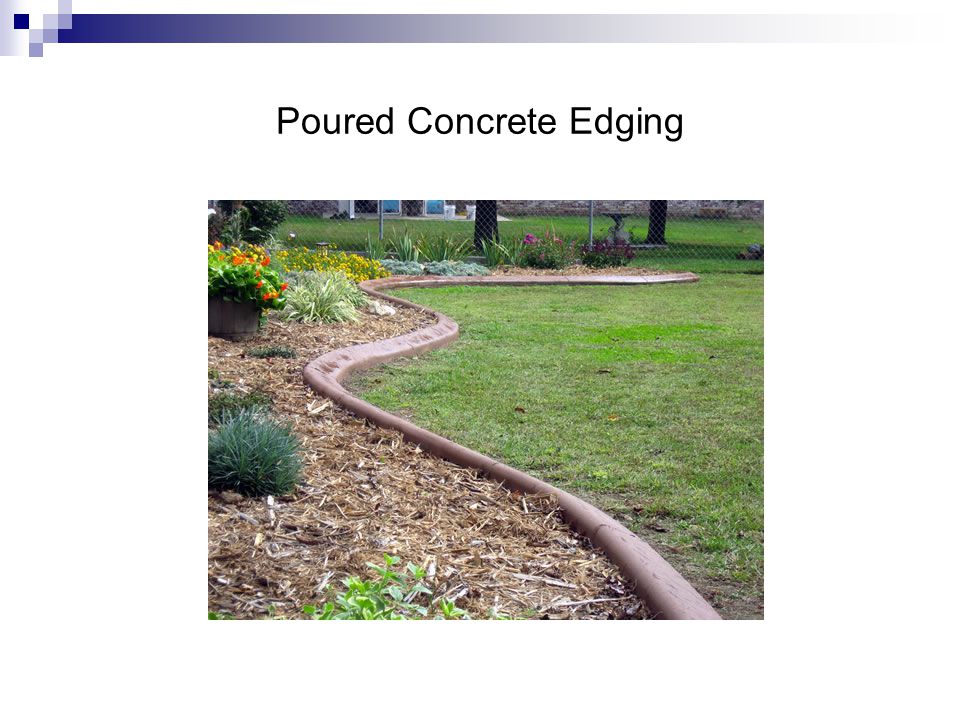 Poured Concrete Edging