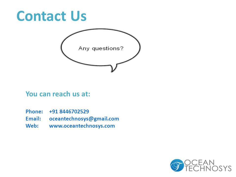 Contact Us You can reach us at: Phone: Web: