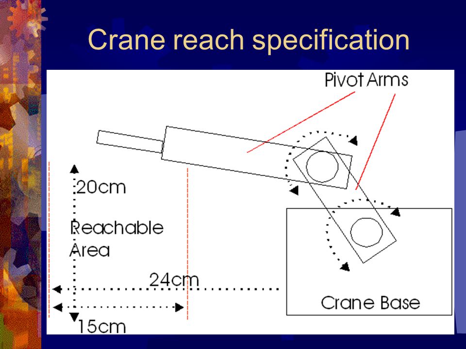 Crane reach specification
