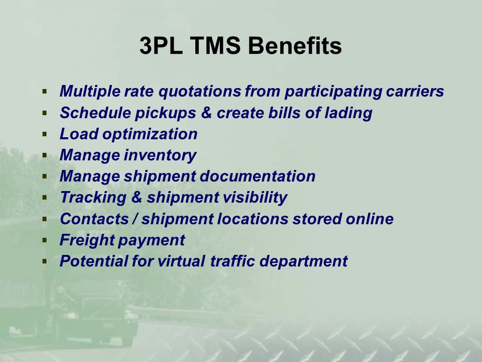 Title Slidetitle Slide Tms Trends Abf Freight System Inc Danny