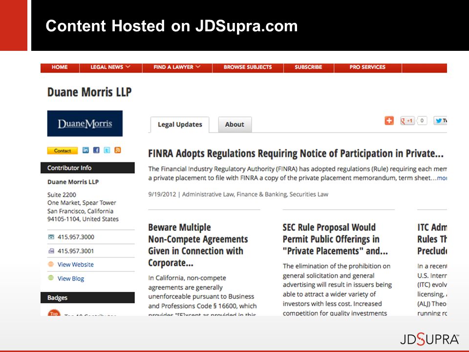 Content Hosted on JDSupra.com