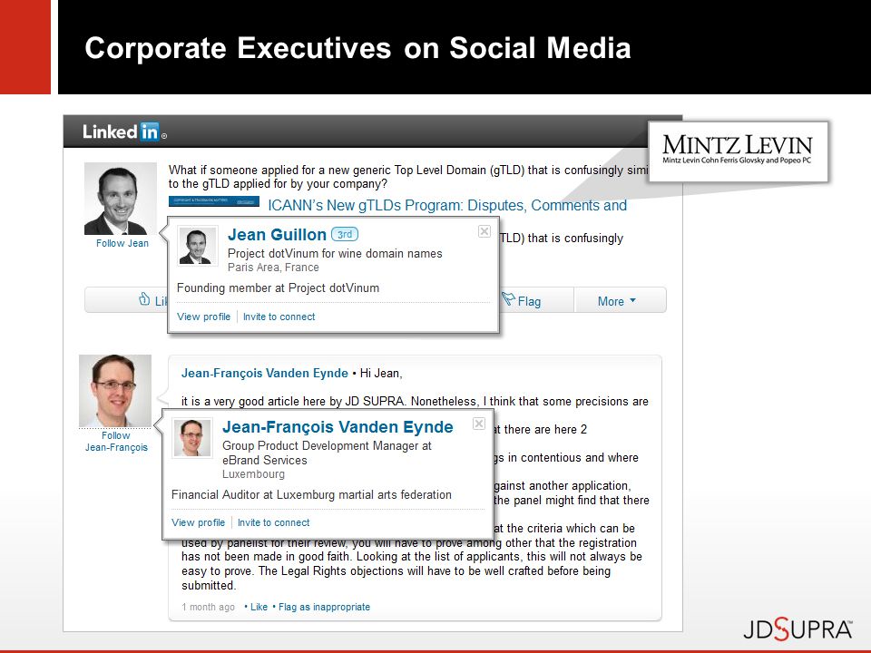 Corporate Executives on Social Media