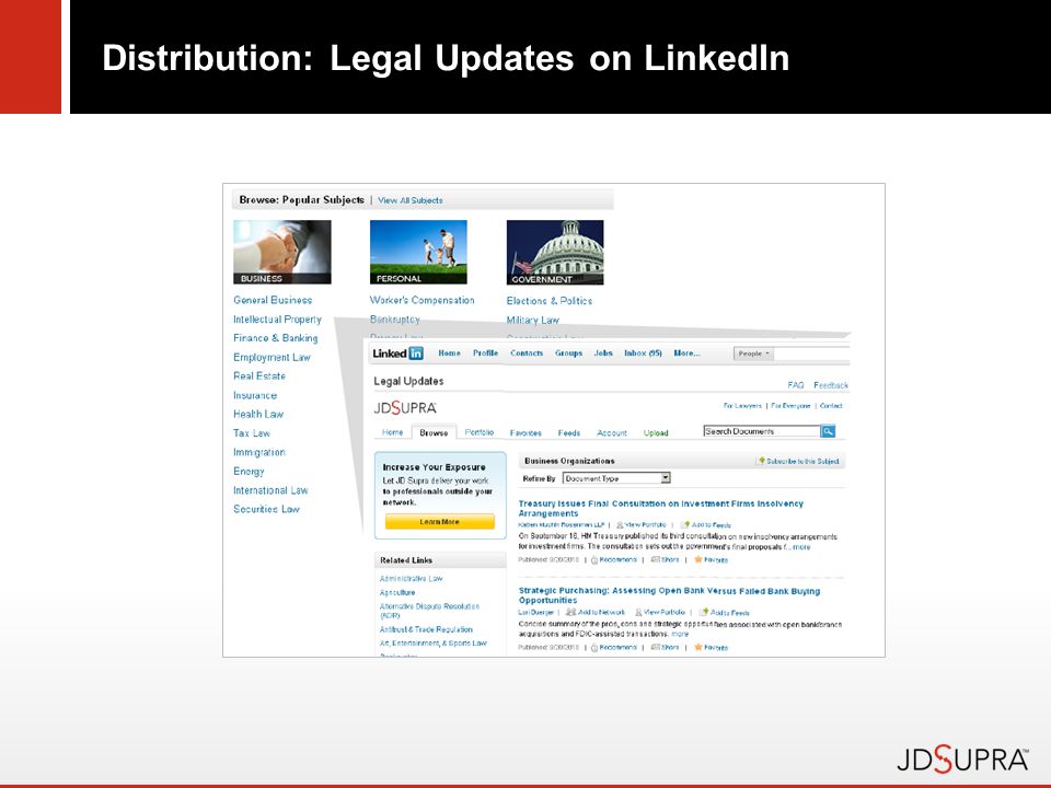 Distribution: Legal Updates on LinkedIn