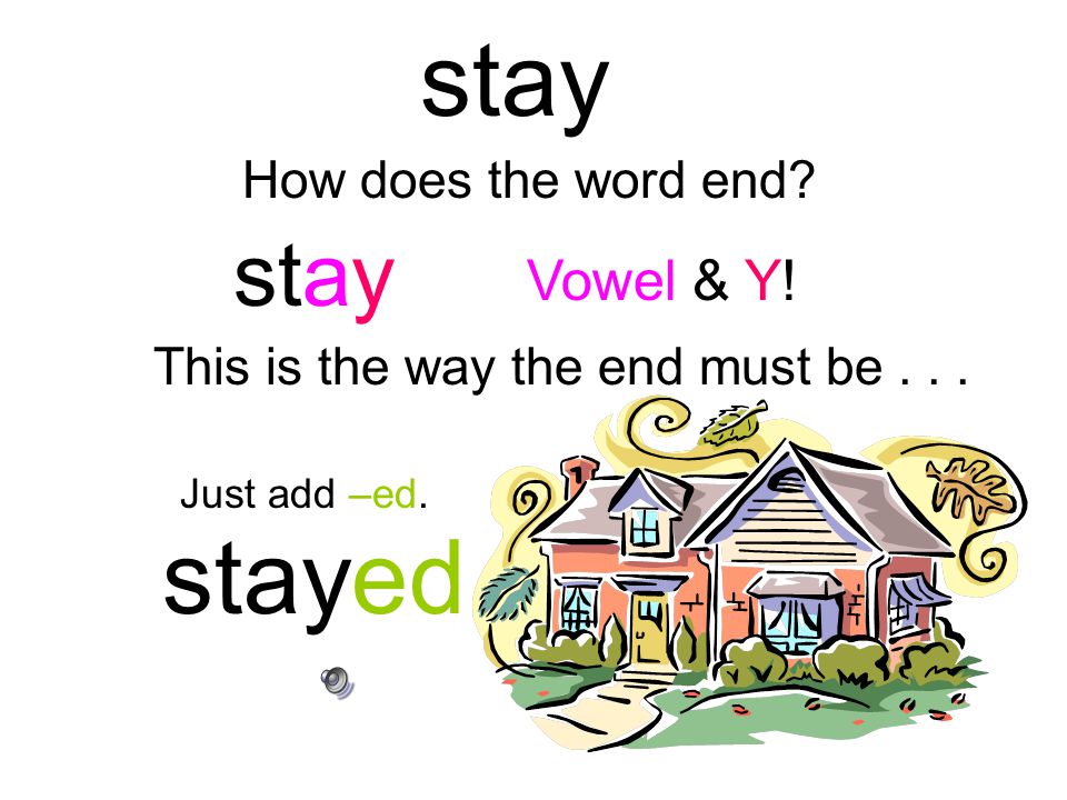small How does the word end. Vowel & 2 consonants.