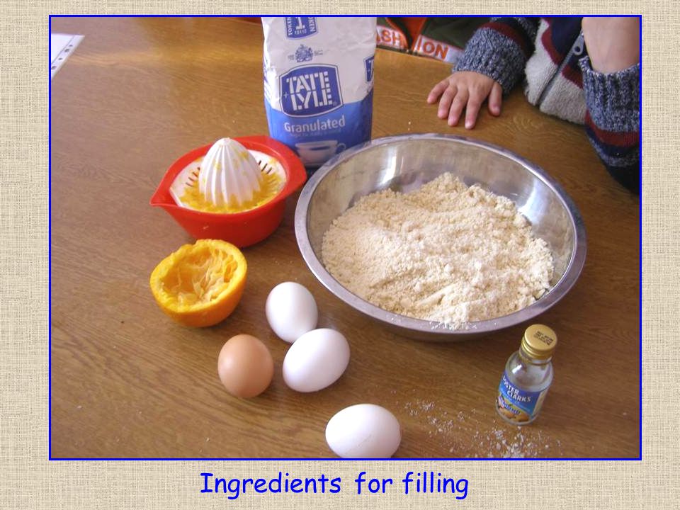Ingredients for filling