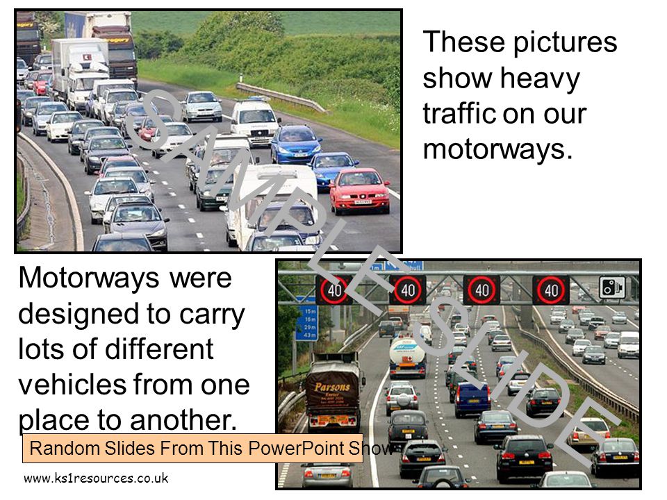 These pictures show heavy traffic on our motorways.