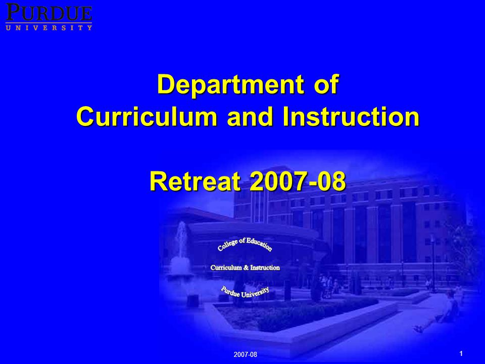 Department of Curriculum and Instruction Retreat