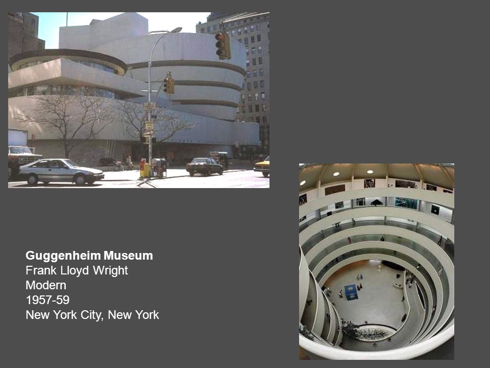 Guggenheim Museum Frank Lloyd Wright Modern New York City, New York