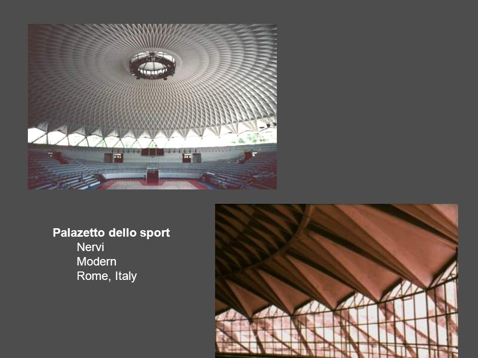 Palazetto dello sport Nervi Modern Rome, Italy