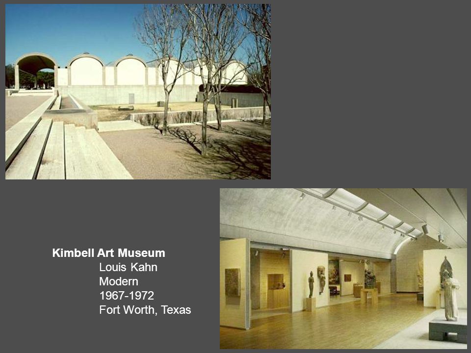 Kimbell Art Museum Louis Kahn Modern Fort Worth, Texas