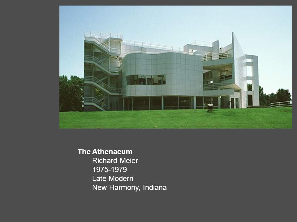 The Athenaeum Richard Meier Late Modern New Harmony, Indiana