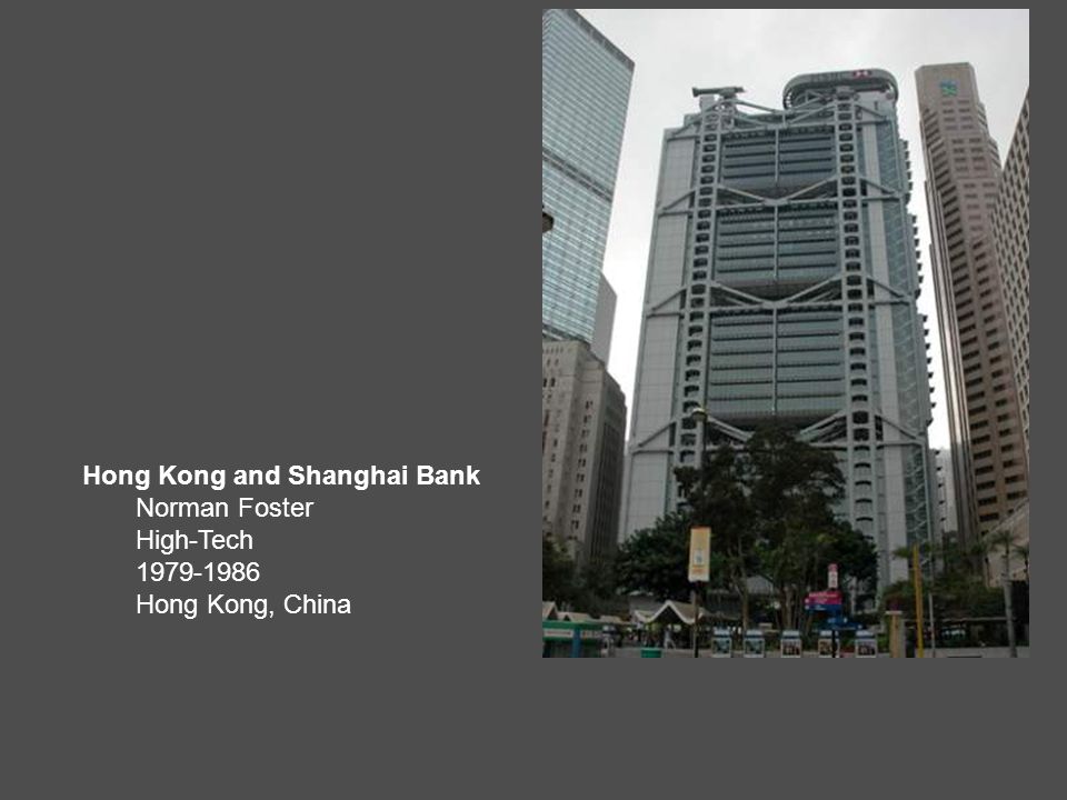 Hong Kong and Shanghai Bank Norman Foster High-Tech Hong Kong, China
