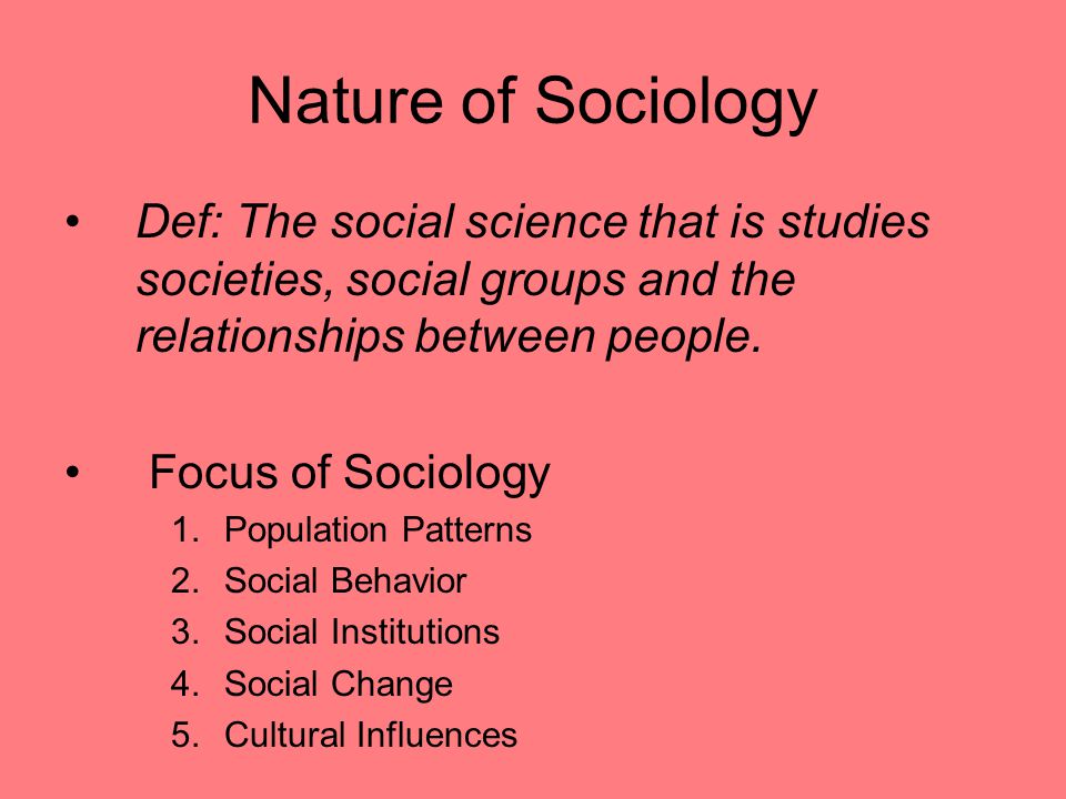 nature of sociological theory