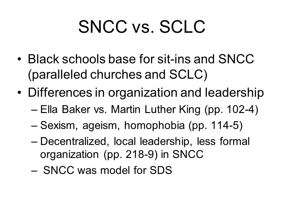 sclc and sncc