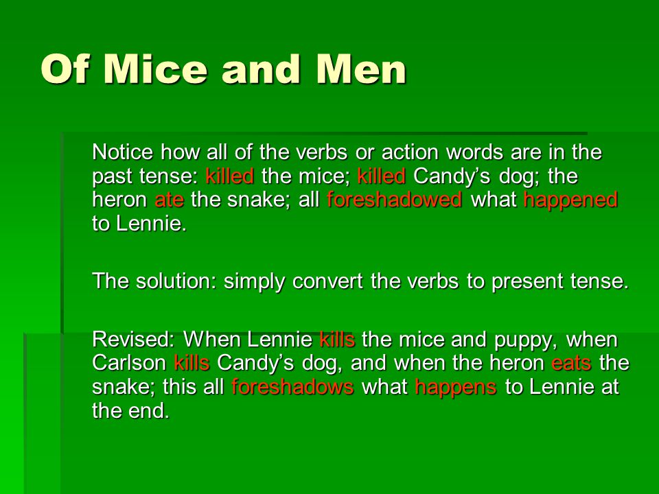 of mice and men candy description