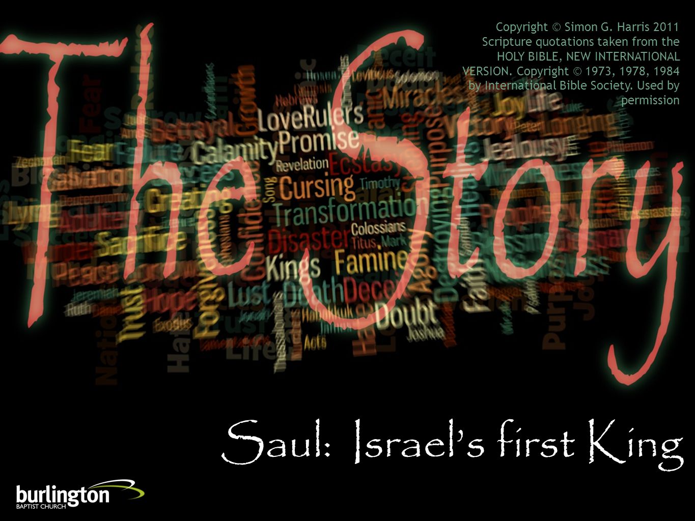 Saul: Israel’s first King Copyright © Simon G.