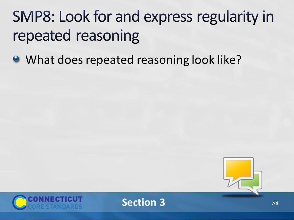 Section 3 What does repeated reasoning look like 58