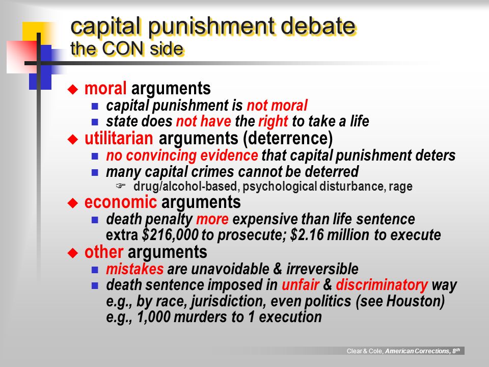 utilitarian view on capital punishment