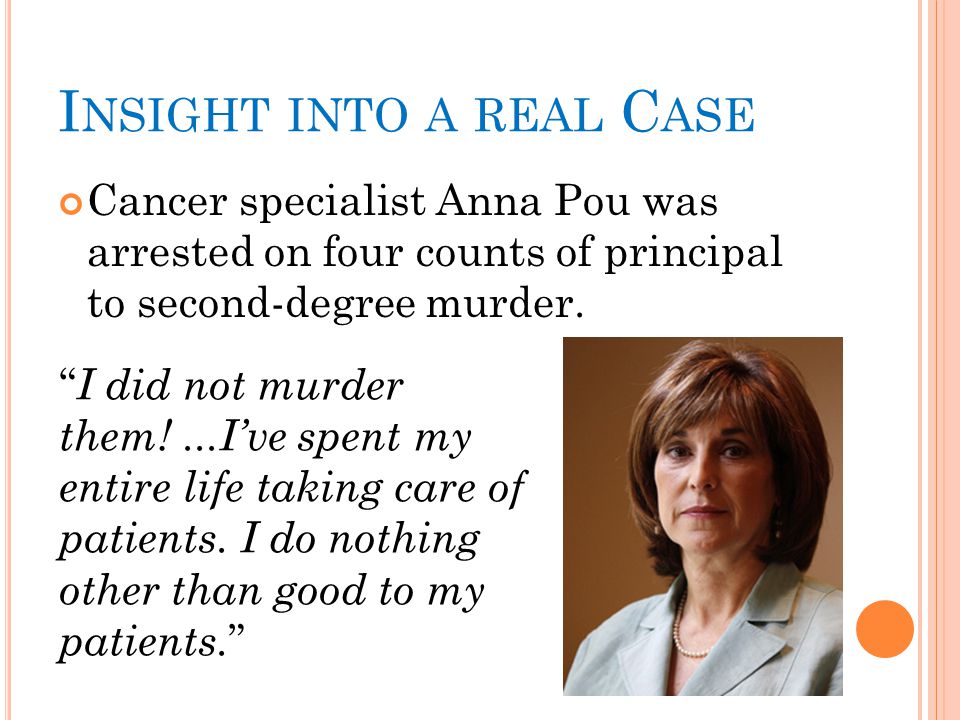 Cancer specialist Anna Pou was arrested on four counts of principal to second-degree murder.