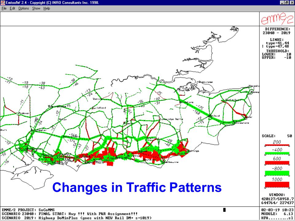 Changes in Traffic Patterns