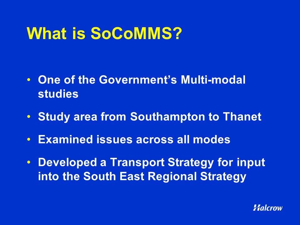 What is SoCoMMS.