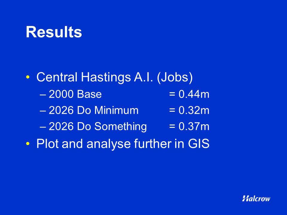 Results Central Hastings A.I.