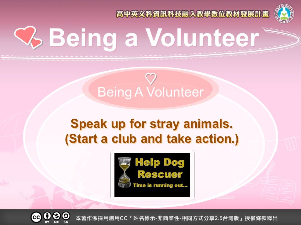 Being A Volunteer Speak up for stray animals.