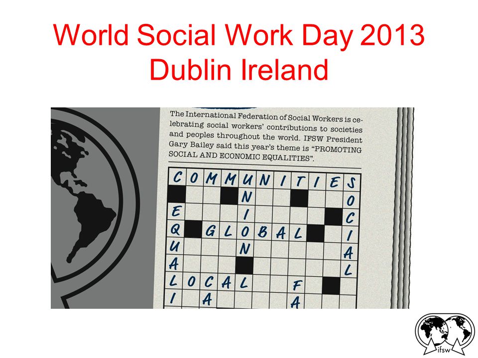 World Social Work Day 2013 Dublin Ireland