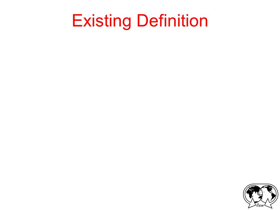 Existing Definition