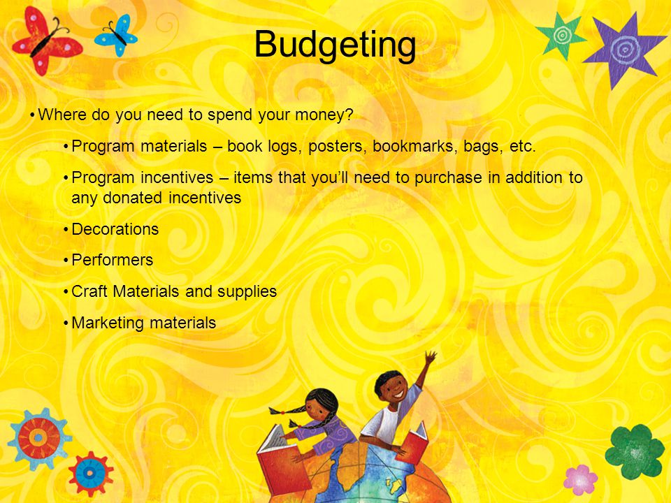 Budgeting Where do you need to spend your money.