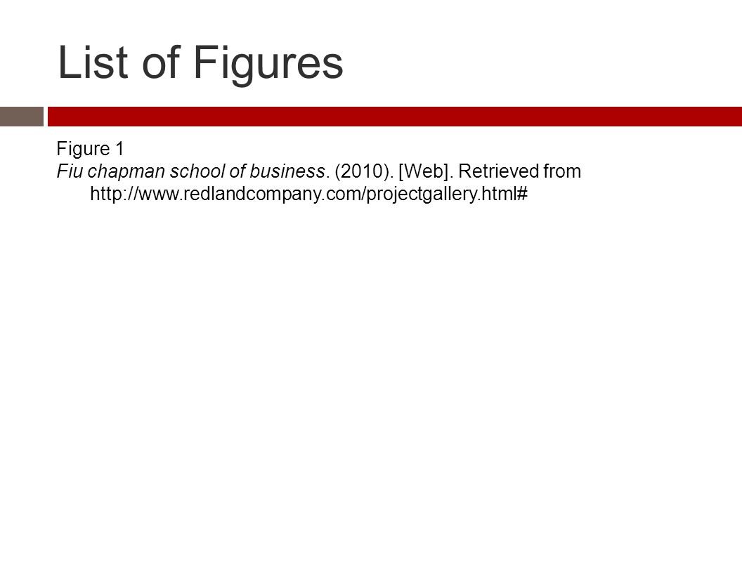 List of Figures Figure 1 Fiu chapman school of business.