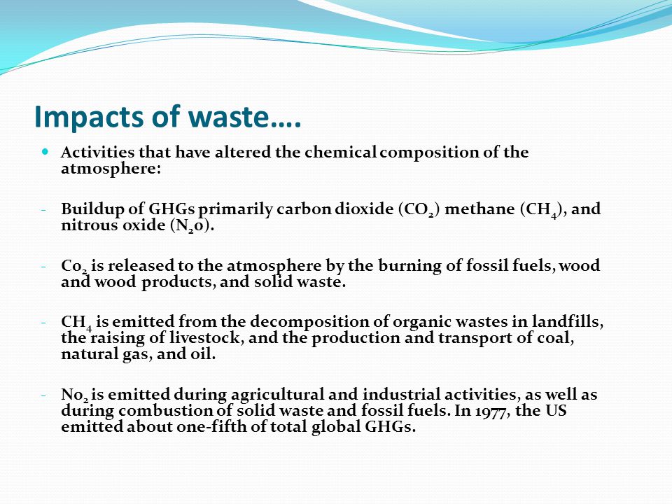 2.CONCENTRATE AND CONTAIN (ISOLATION) Waste dumps, landfills Historically, that’s how most of the solid waste gets treated