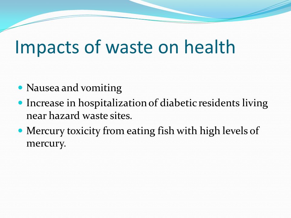Impacts of waste….