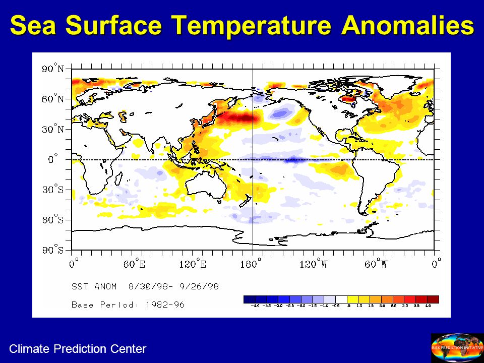 Sea Surface Temperature Anomalies Climate Prediction Center