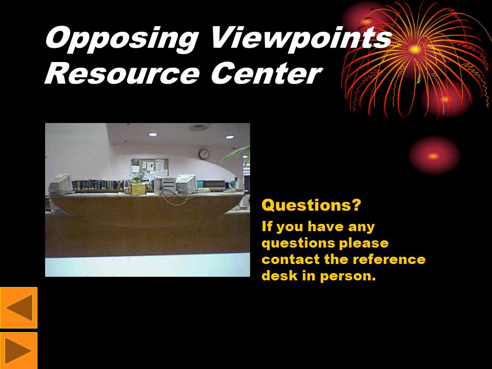 Opposing Viewpoints Resource Center Questions.