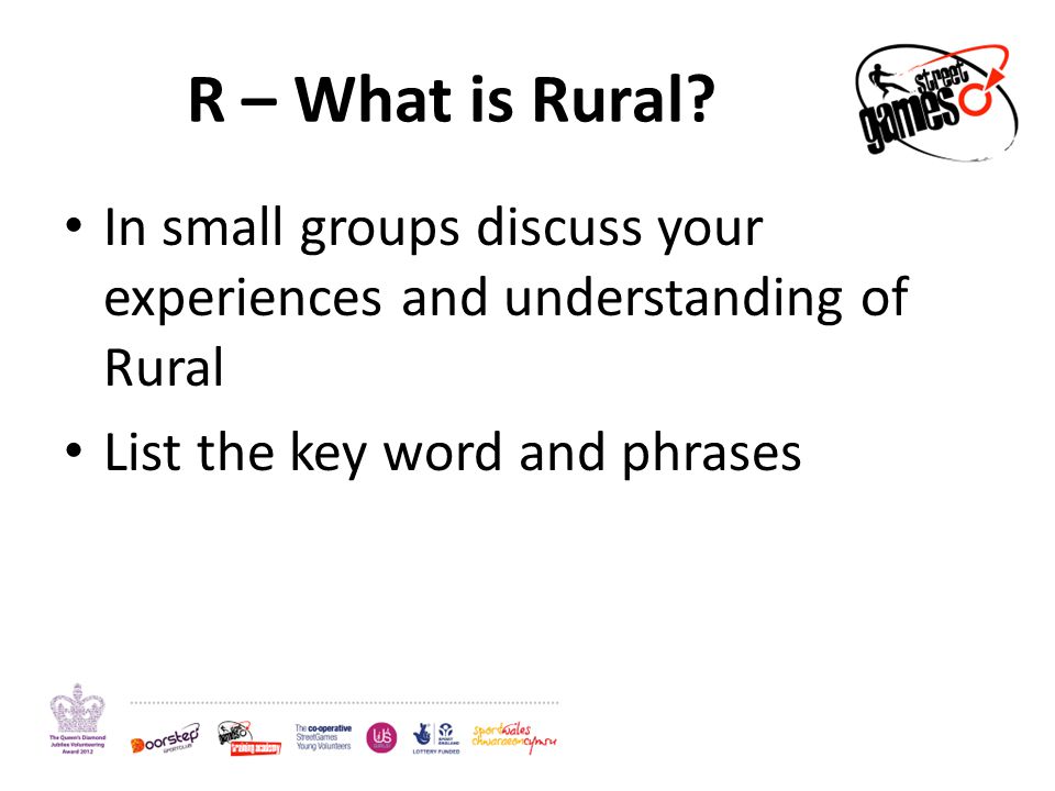 R – What is Rural.
