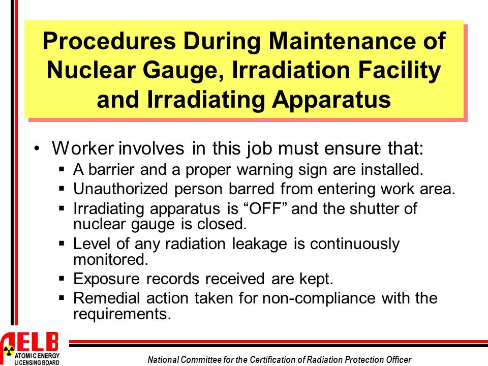 National Committee For The Certification Of Radiation Protection